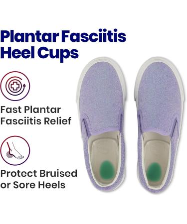 Kids Heel Cups & Inserts for Sever's Disease & Heel Pain Relief | Gel Cushions for Plantar Fasciitis & Achilles Tendonitis | Size 2-5 Green - 1 Pair - Buy Online on GoSupps.com