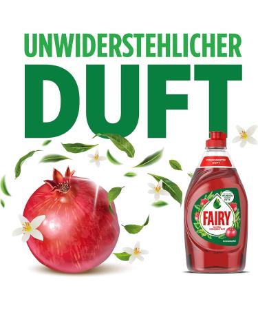 Fairy Ultra Concentrate Pomegranate Dish Soap - 900ml | Powerful Fat Removal & Effective Cleaning - Buy Online on GoSupps.com