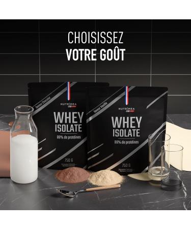  Laboratoires Nutrimea Whey Isolate - 88% Protein Low Sugar - Optimum Performance & Recovery - Whey Protein Isolate 100% Pure - Intense Chocolate Flavour - Nutrimea - Made in France - Buy Online on GoSupps.com