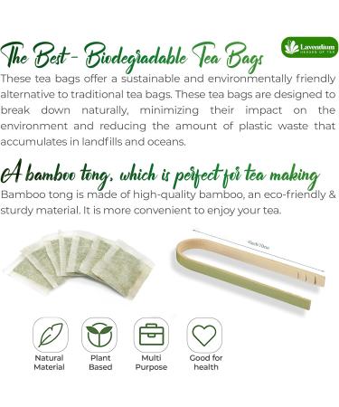 Lavendium Premium 75 Moringa Leaf Tea Bags 100% Natural and Pure from Moringa Leaves. Made with Eco-Conscious Tea Bags Moringa Leaf Herbal Tea. No Sugar No Caffeine No Gluten Vegan. - Buy Online on GoSupps.com