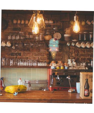 Angoily Pendant Sign Cafe Led Delicate Kitchen Diner Home Light Decor Unique Hanging Metal Backdrop - Buy Online on GoSupps.com