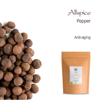 Allspice Whole Berries Organic Spice - All Spice Berry Seasoning - Also called Jamaican Pepper - 350g - Buy Online on GoSupps.com