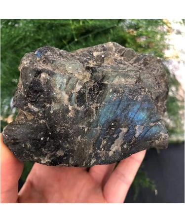 Natural Crystal Rough Natural and Beautiful Labrador Crystal Raw Stone Rough Aura 1pc 650-750g Stone Collection - Buy Online on GoSupps.com