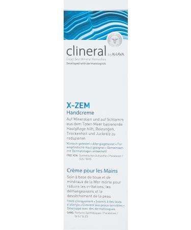 AHAVA Clineral X-Zem Hand Cream - Relieve Dermatitis Redness Itchiness & Dryness | Moisturizing with Hippophae Oil & Shea Butter - 4.2 Fl.Oz - Buy Online on GoSupps.com