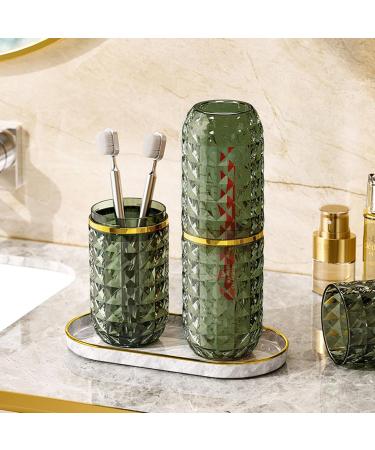 Travel Toothbrush Case - Portable Double-Cup Holder for Camping & Trips | Non-Slip Travel Toothbrush Holder - International Shipping Available - Buy Online on GoSupps.com