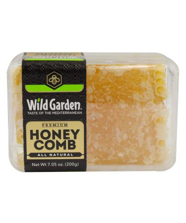 Wild Garden 100% Pure Raw Gourmet Honeycomb, 100% All-Natural, No Additives, No Preservatives, Fresh From The Farm! 7.05 oz Pack of 1 7.05 Ounce (Pack of 1)