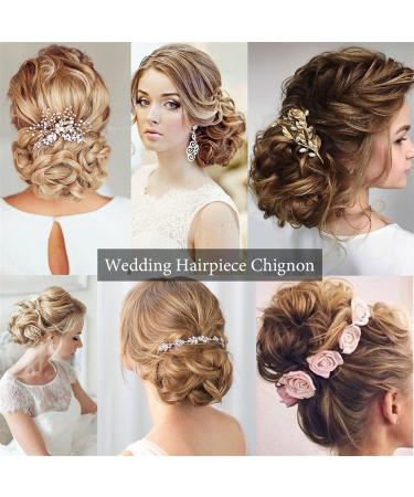 Messy Bun Hair Piece for Women Messy Bun Scrunchie Chignon Hairpiece Synthetic Hair Pieces Curly Chignon Bun Extension Combs in Messy Bun Hair Piece for Women Fake Hair Accessories for Women Girls 0403 - Buy Online on GoSupps.com