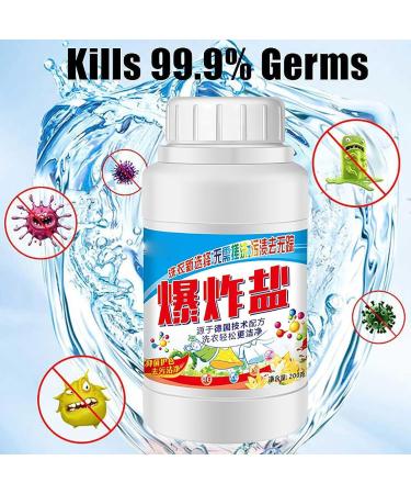 200g Active Explosive Salt Clothing Cleaning Powder for Decontamination Explosive Salt Laundry Detergent Powder Color Bleaching Powder Household Bleaching Powerful Cleaning Agent (1 Pcs) - Buy Online on GoSupps.com