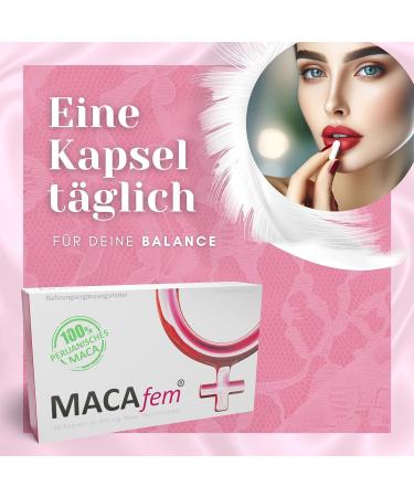 Maca Capsules for Women - 6000mg Daily Dose | Vegan & Ecological from Peru | 30 Capsules Monthly Supply | No Ashwagandha | Made in Germany - Buy Online on GoSupps.com