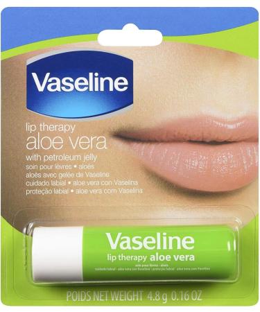 Vaseline Lip Therapy Stick with Petroleum Jelly (Aloe Vera) - Pack of 2 - Buy Online on GoSupps.com
