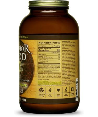 HealthForce SuperFoods Warrior Food Protein Powder - Carob Flavor - 500g | Premium Vegan Protein for Optimal Health - Buy Online on GoSupps.com