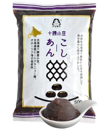 Red Bean Paste, Adzuki Beans, Japanese Mochi Rice Cake Anko, Strained KOSHIAN -VEGAN & GLUTEN-FREE 17.6OZ(500g)?CHAGANJU?