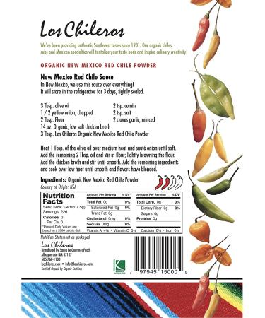 Los Chileros Organic New Mexico Red Chile Powder - 4 oz (Packaging May Vary) - Buy Online on GoSupps.com