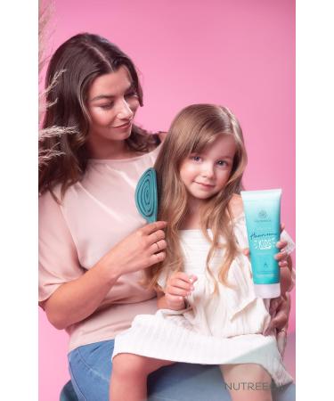 Nutreeoil Leave-in Hair Cream for Kids & Babies 200ml | Curls & Smooth Hair | Cacay Oil Vitamin E | Anti-Frizz & Intensive Moisture | Vegan & Gentle Formula - Buy Online on GoSupps.com