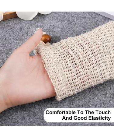 Buy Soap Bags for Bar Soap - 3Pcs Natural Sisal Fiber Soap Savers for Foaming & Drying Beige Soap Pouch for Massage & Peeling - Buy Online on GoSupps.com