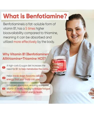 LILICARE Liposomal Vitamin C 1000mg+Vitamin B1 Gummies Benfotiamine 300mg - Buy Online on GoSupps.com