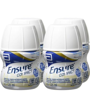 Ensure Compact Vanilla Nutritional Supplement Drink 24-Pack - Protein, Vitamins, Minerals - 125ml Bottles - Buy Online on GoSupps.com