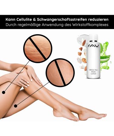  RAU Cosmetics RAU White Tea Body Lotion (200 ml) Fast-absorbing body lotion with a fresh fragrance for intense hydration and to combat dry skin Rich care for the entire body - Buy Online on GoSupps.com