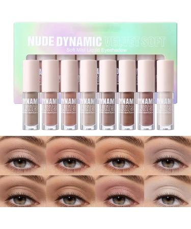 Yonuaret Liquid Eyeshadow Stick Water Resistant Creamy Long Lasting Coverage Neutral 8 Colors Cosmetics for Women Date Party - Buy Online on GoSupps.com