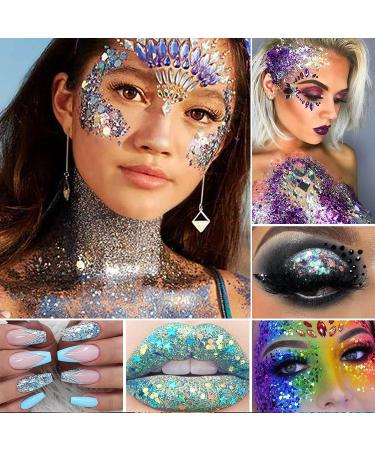 Corleone Holographic Body Glitter Gel for Women - Waterproof Shimmer Eyeshadow for Rave & Festival Party | A3 - Buy Online on GoSupps.com
