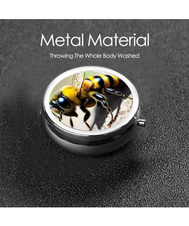 Cute Little Beeround Pill Box | 3 Compartment Portable Travel Organizer for Pills - Buy Online on GoSupps.com