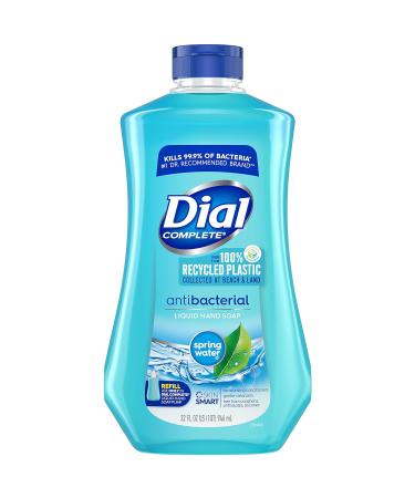 Dial Antibacterial Liquid Hand Soap Refill, Spring Water, 32 Fluid Ounces
