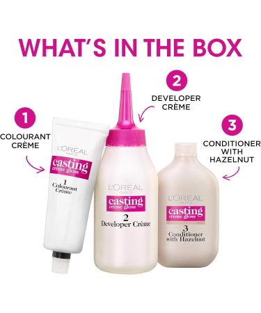 L'Oreal Paris Casting Cr me Gloss Coloring 600 Light Brown (Pack of 3) - Buy Online on GoSupps.com