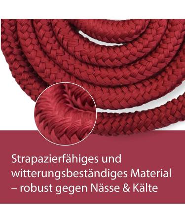 Shop Stylish Panic Hook Knit Leads for Horses | Binding Leash for Ponies Donkeys & Goats in Bordeaux Red - Buy Online on GoSupps.com