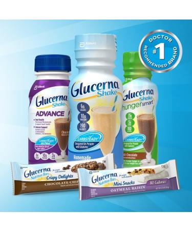 Glucerna Nutrition Shake Homemade Vanilla 8 Ounce Bottles 16 count Vanilla 237 ml (Pack of 16) - Buy Online on GoSupps.com