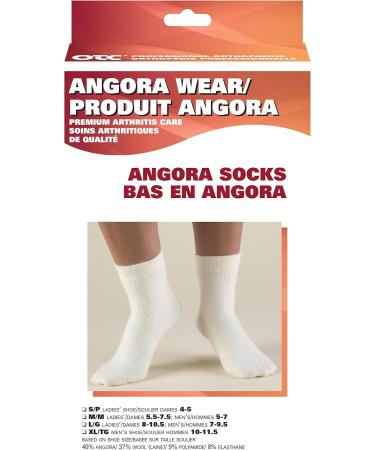 OTC Angora Foot Warmer Socks - Natural Wool Unisex Large - Ideal for Arthritis Relief | Comfortable International Shipping - Buy Online on GoSupps.com
