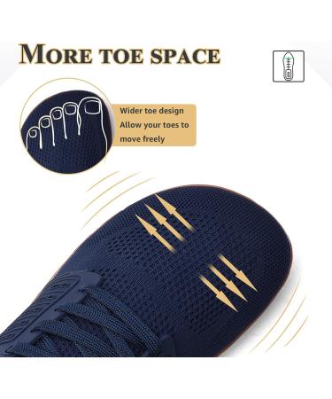 Shop Ashion Unisex Barefoot Shoes - Wide Fit Trail & Running Shoes for Men & Women | EU Size 39 - B Blue & Brown - Buy Online on GoSupps.com