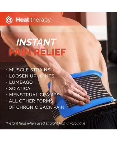 GelpacksDirect Reusable Microwave Heat Packs for Lower/Upper Back Pain Relief - Twin Pack Large (Twin Pack) - Buy Online on GoSupps.com