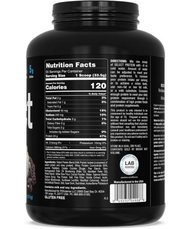 PEScience Select Protein Powder, Whey and Casein Blend, Clean Protein Powder for Women and Men, Low Calorie, Low Carb, Keto Friendly, Gluten Free - Cookies and Cream - 55 Servings - Buy Online on GoSupps.com