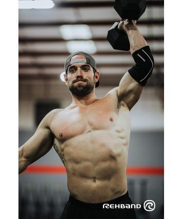 Rehband Rx Elbow Support 5mm - Black (X-Large) - Pack of 1 - Buy Online on GoSupps.com