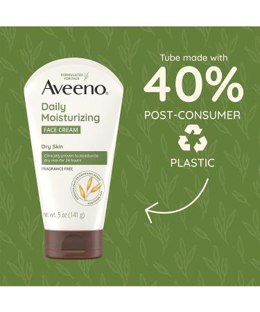 Aveeno Daily Moisturizing Prebiotic Oat Face Cream - 24H Moisture for Dry Skin, 5 oz - Buy Online on GoSupps.com