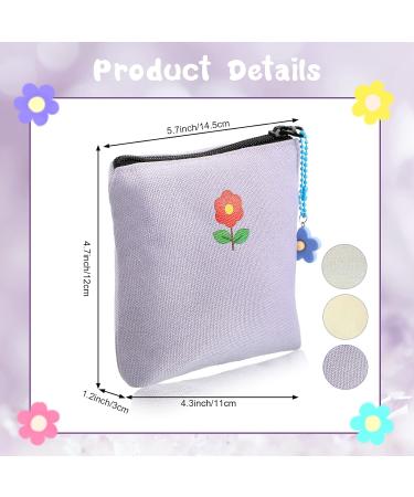 3-Piece Sanitary Napkin & Menstrual Cup Storage Bags | Portable First Period Kit for Girls & Women - Buy Online on GoSupps.com