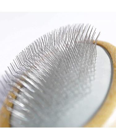 Outlavish Sheepskin Wool Brush Comb - Bamboo Slicker Carding Tool for Unmats Fur, Restores Like New with Longer Prongs & Stronger Design - Buy Online on GoSupps.com