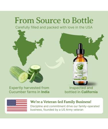 Bella Terra Oils - Cucumber Seed Oil 8 oz - Harness the Potent Nutritional Profile of Cucumber Loaded with Vitamin K & Biotin Luminous Skin Beckons 8 Fl Oz (Pack of 1) - Buy Online on GoSupps.com