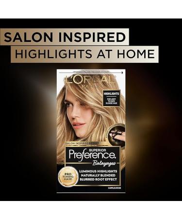 L'Oreal Paris Superior Preference Balayage Kit Hair Dye for At-Home Highlighting with Pro Toning Mask Light to Dark Blonde 1 Kit - Buy Online on GoSupps.com