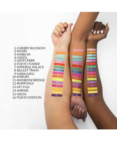 bh Cosmetics Trendy in Tokyo 16-Color Pressed Powder Eyeshadow Palette - 4.2 oz - Buy Online on GoSupps.com