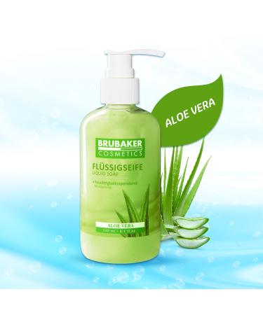 BRUBAKER Cosmetics Liquid Hand Wash Aloe Vera 8.1 Fl. Oz. in a Practical Dispenser - Cleans Gently and Moisturizes - for Hygienically Clean Hands Aloe Vera 8.1 Fl Oz (Pack of 1) - Buy Online on GoSupps.com