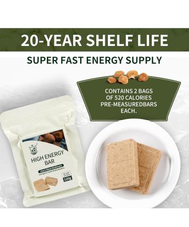 Emergency Food Bars | Mushroom Flavor | 20-Year Shelf Life | Survival Energy for Camping & Emergencies - Buy Online on GoSupps.com