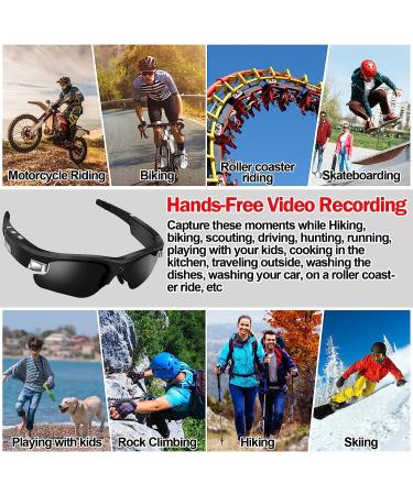 MingSung MS20 Camera Video Sunglasses | HD1080P Built-in Camera | Hands-Free Recording for Outdoor Activities | Includes 32G MicroSD Card - Buy Online on GoSupps.com