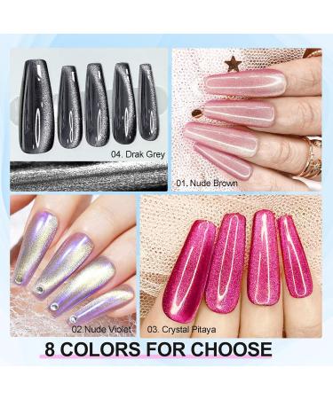 NAILGIL Cat Eye Gel Nail Polish with Magnet Jelly Blue Cat Eyes Gel Polish Galaxy Soak off Holographic Cats Eye Gel Polish Magnetic for Nail Art Manicure Salon DIY at Home- 06 Crystal Blue - Buy Online on GoSupps.com