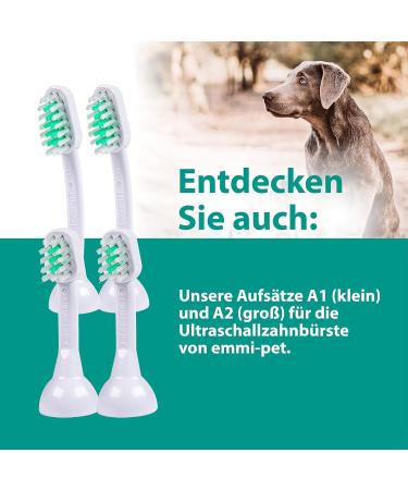 EMMI-PET 5x Dog Toothed Cream for Ultrasound Toothbrush | Vegan Dog Toothpaste for All Breeds & Sizes | No Fluoride Sorbitol Titanium Dioxide or Parabens | Cruelty-Free - Buy Online on GoSupps.com