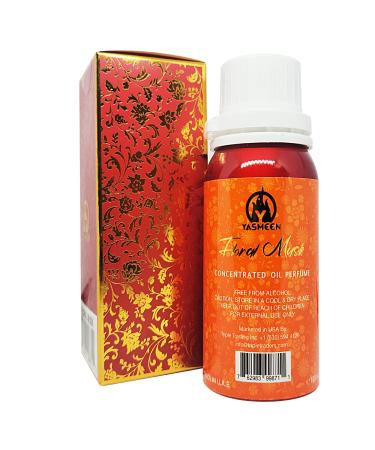 Yasmeen Floral Musk 100 ML | Oil Perfume Concentrated 100 ML (3.4 Oz) | Unisex for Men and Women | Blended Fragrance in Dubai UAE Floral Musk 3.4 Fl Oz (Pack of 1)