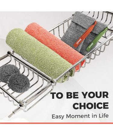 Zomchi Exfoliating Back Scrubber - Deep Clean & Invigorate Your Skin | Shower Body Scrubber for Exfoliation & Cleansing (Grayish Chartreuse Green) - Buy Online on GoSupps.com