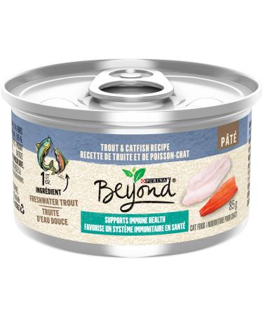 Beyond Wet Cat Food Trout & Catfish Pate - 85 g Can (12 Pack)