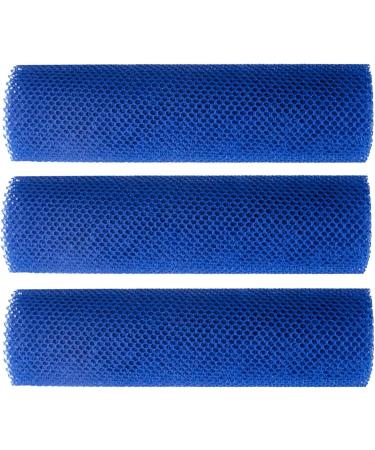 Obesntln African Mesh Sponge Mesh Back Washer for the Shower Nylon Mesh African Mesh Cloth Shower Net Scrubber Elastic Bath Sponges Remove Dead Skin for Daily Use Blue - Buy Online on GoSupps.com