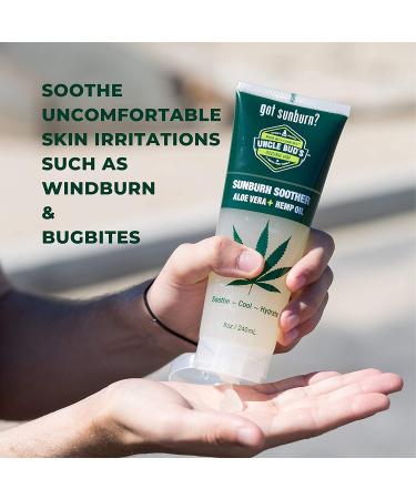 Uncle Buds Sunburn Soother with Cooling Aloe - Soothe and Hydrate Skin - Buy Online on GoSupps.com